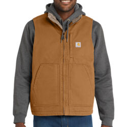 Sherpa Lined Mock Neck Vest Thumbnail