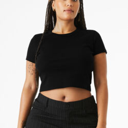 Women's Micro Rib Baby Tee Thumbnail