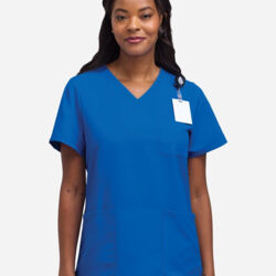 Women's V-Neck 3 Pocket Scrub Top Thumbnail