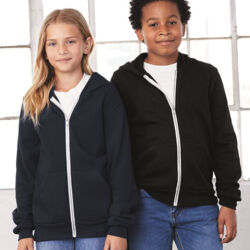 Youth Sponge Fleece Full-Zip Hoodie Sweatshirt Thumbnail