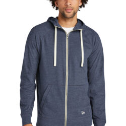 Sueded Cotton Blend Full Zip Hoodie Thumbnail