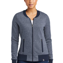 Ladies French Terry Baseball Full Zip Thumbnail