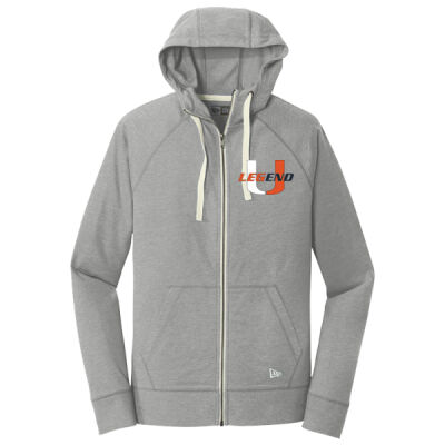Unified - Sueded Cotton Blend Full Zip Hoodie Thumbnail