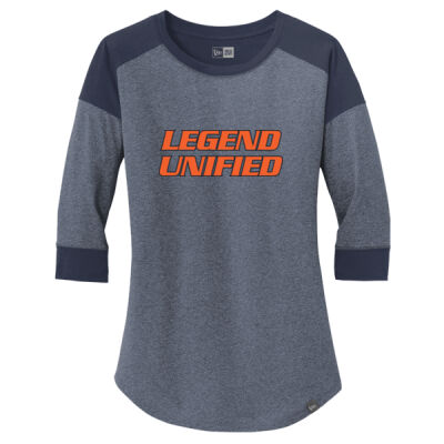 Unified - Ladies Heritage Blend 3/4 Sleeve Baseball Raglan Tee Thumbnail