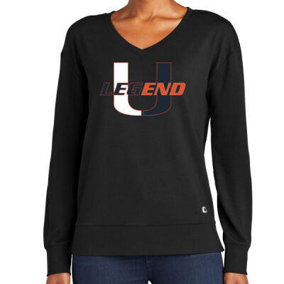 Unified - Ladies Luuma Flex Long Sleeve V Neck Thumbnail