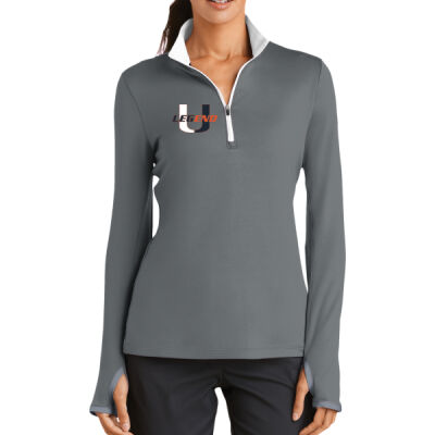 Unified - Ladies Dri FIT Stretch 1/2 Zip Cover Up Thumbnail