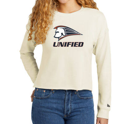 Unified - Ladies Tri Blend Fleece Crop Crew Thumbnail