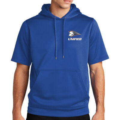 Unified - Sport Wick ® Fleece Short Sleeve Hooded Pullover Thumbnail
