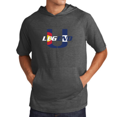 Colorado Unified - PosiCharge ® Tri Blend Wicking Short Sleeve Hoodie Thumbnail